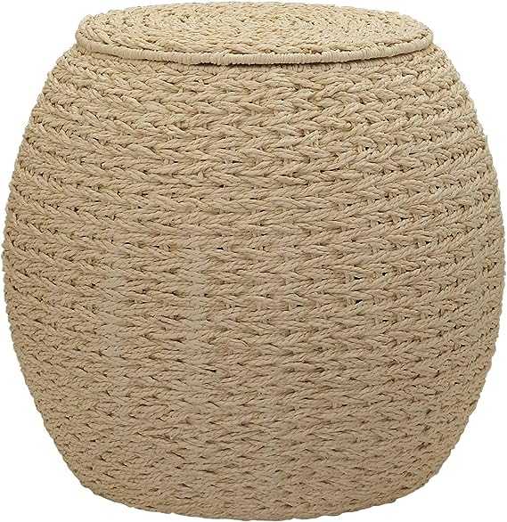 Handwoven Paper Rope Barrel Wicker