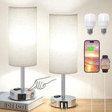 Touch Lamps for Bedrooms Set of 2 Bedside