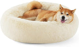 Calming Dog Bed for Medium Dogs - Donut Washable Medium Pet Bed