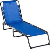 Folding Chaise Lounge Pool Chairs, Outdoor Sun Tanning Chairs, Folding