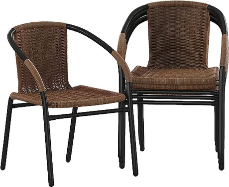 Lila 4 Pack Black Rattan Indoor