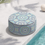 Indoor/Outdoor Ottoman D21 x H9 inch, Footstool Foot Rest Ottoman