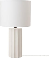 67155 20" Fillable Table Lamp, Clear Glass and Steel Base