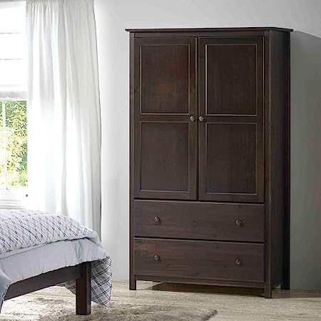 Shaker 2-Door Wardrobe, Walnut