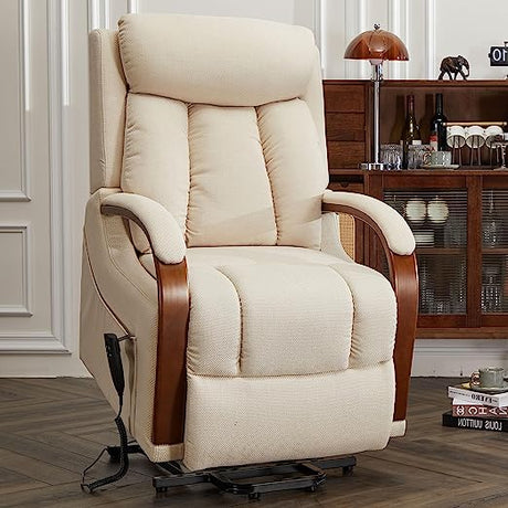 Small Lift Chair Recliners with Massage and Heat, Dual Motor Power Lift Sofa