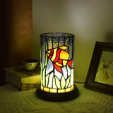 Small Tiffany Lamp for Bedrooms Ambient Table Nightstand Light Desk