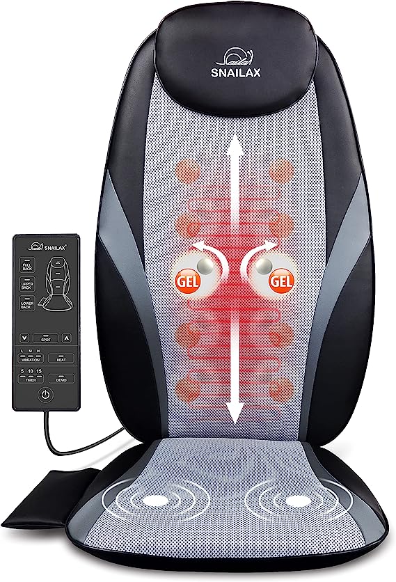 Shiatsu Massage Cushion with Heat Massage Chair Pad Kneading Back Massager