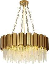 Modern Crystal Chandelier Lighting 8 Lights Pendant Lights Fixture