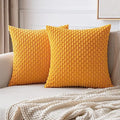 Throw Pillow Covers Soft Fall Corduroy Decorative Set of 2 Boho Striped Pillow Covers Pillowcases