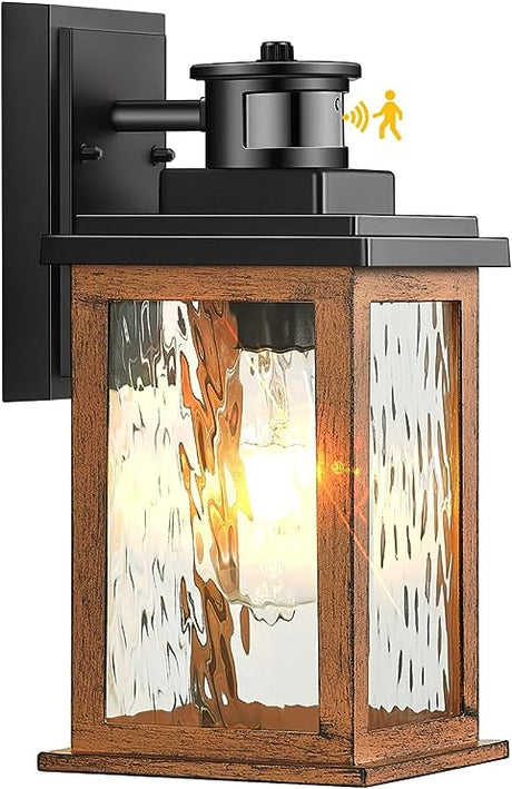 Motion Sensor Outdoor Lights Wall Mount, Dusk To Dawn Exterior Light Fixture