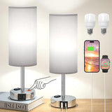 Touch Lamps for Bedrooms Set of 2 Bedside