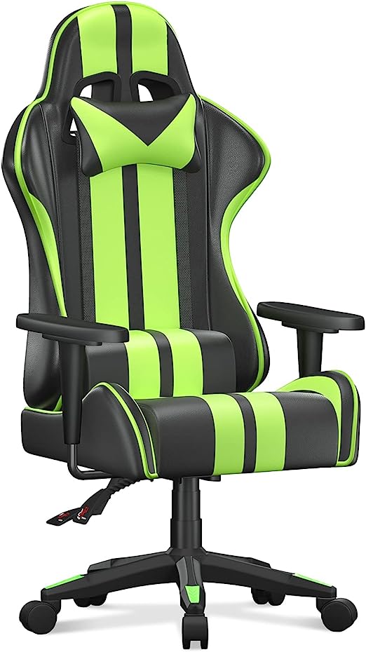 Gaming Chair Office Chair, Reclining High Back PU Leather