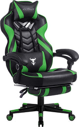 Purple Gaming Chair, Reclining Computer Chair with Footrest, High Back Gamer Chair with Massage, Large Computer Gaming Chair