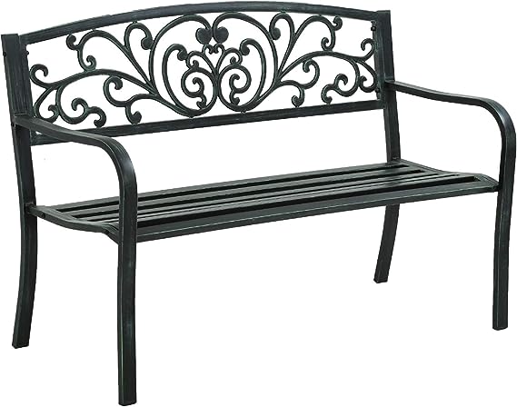 Garden Bench Outdoor Bench Patio for Outdoors Metal Porch Clearance Work