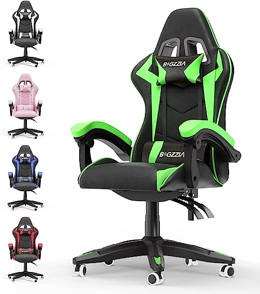 Gaming Chair Office Chair, Reclining High Back PU Leather