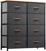 Dresser with 8 Drawers - Fabric Storage Tower, Organizer Unit for Bedroom