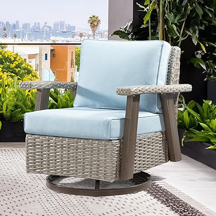 Patio Chair - Outdoor 360° Rocker Swivel Chair