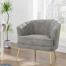 Velvet Accent Chair, Upholstered Modern Single Sofa Side Chair