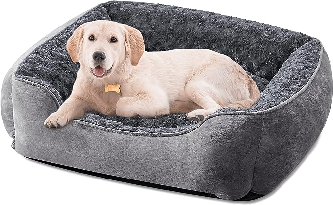 Rectangle Dog Bed for Large Medium Small Dogs Machine Washable Sleeping Sofa