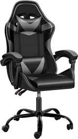 Ergonomic Backrest and Seat Height Adjustable Swivel Recliner Racing