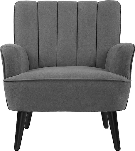 Accent Chairs, Fabric Upholstered Armchairs, Mid Century Modern Accent Chair