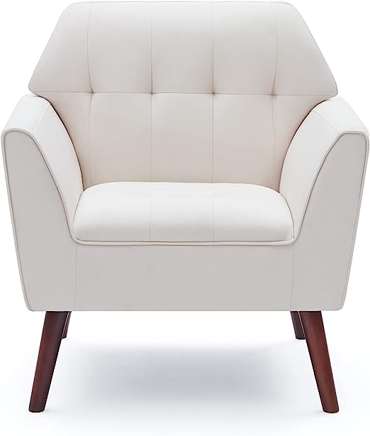 Accent Chairs for Bedroom, Midcentury Modern Accent Arm Chair for Living Room