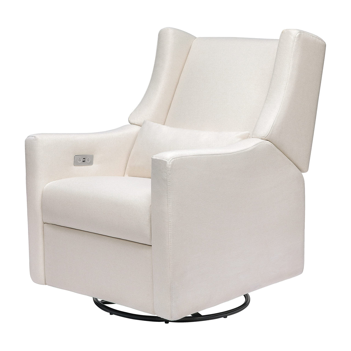 KiwiNest Power Recliner Glider Chair – Cream Eco-Weave