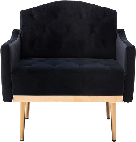 Modern Velvet Accent Chair, Living Room, Bedroom Leisure Single Sofa Chair