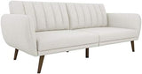 Brittany Linen Futon, Persimmon Orange, Model Number: 2115529N