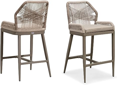 Outdoor Counter Height Bar Stool Chair Set