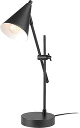 52098 Pratt 20" Desk/Table Lamp, Matte Brass Finish