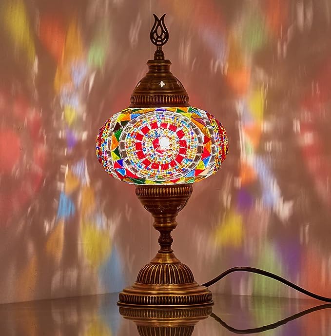 Turkish Moroccan Mosaic Table Bedside Night Lamp