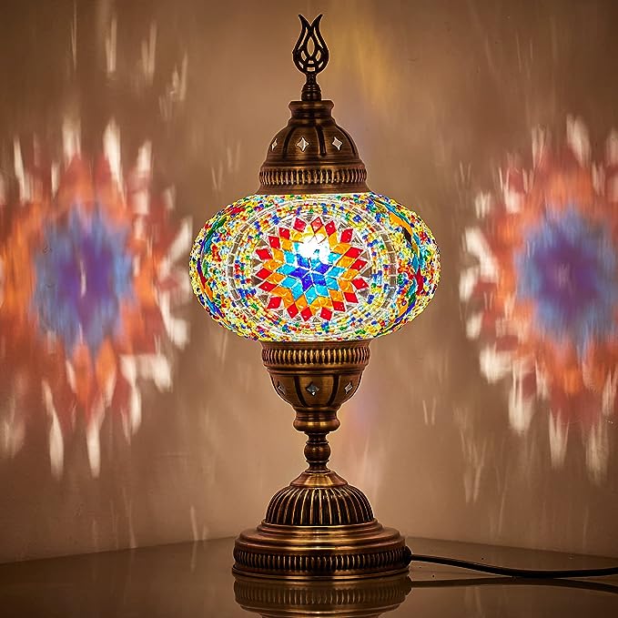 Turkish Moroccan Mosaic Table Bedside Night Lamp