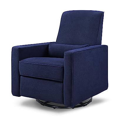 Piper Upholstered Recliner and Swivel Glider in Dark Grey