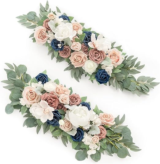 Wedding Artificial Arch Floral Arrangements 2pcs