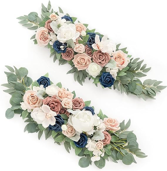 Artificial Wedding Arch Floral Arrangements 2pcs for Ceremony