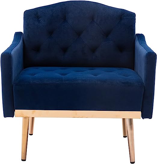 Modern Velvet Accent Chair, Living Room, Bedroom Leisure Single Sofa Chair