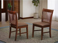 East West Furniture NFC-MAH-W Norfolk, Set of 2, Mahogany