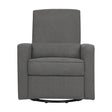NurturaGlide Nursery Recliner Chair – Dark Gray Wingback