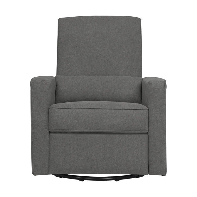 NurturaGlide Nursery Recliner Chair – Dark Gray Wingback
