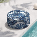 Indoor/Outdoor Inflatable Ottoman D21 x H9 inch, Round Footstool Inflatable Foot Rest Ottoman