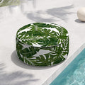Indoor/Outdoor Inflatable Ottoman D21 x H9 inch, Round Footstool Inflatable Foot Rest Ottoman