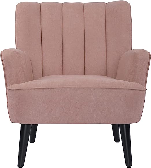 Accent Chairs, Fabric Upholstered Armchairs, Mid Century Modern Accent Chair