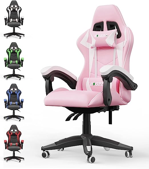 Gaming Chair Office Chair, Reclining High Back PU Leather