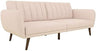 Brittany Linen Futon, Persimmon Orange, Model Number: 2115529N