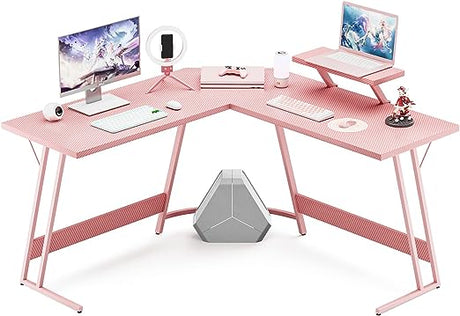 L Shaped Gaming Desk 51 Inch Computer Corner Desk, Home Pc Desk