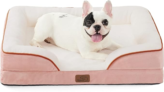 Orthopedic Dog Bed for Medium Dogs -Foam Sofa with Removable Washable Cover