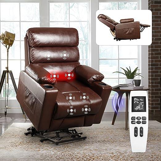 Lift Chairs Recliners for Elderly, Power Lift Recliner, Chair Lifts for Seniors, Reclining Chair, Recliner Chair with Heat and Massage