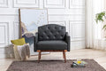 Modern Velvet Accent Chair, Living Room, Bedroom Leisure Single Sofa Chair (with Gold Metal feet)