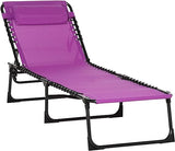 Folding Chaise Lounge Pool Chairs, Outdoor Sun Tanning Chairs, Folding